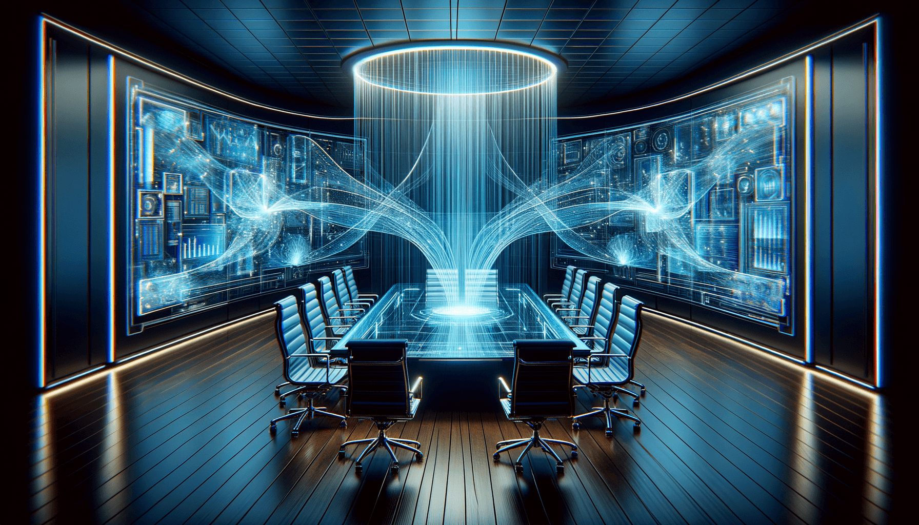 Business data protection and AI security visualization with protective barriers