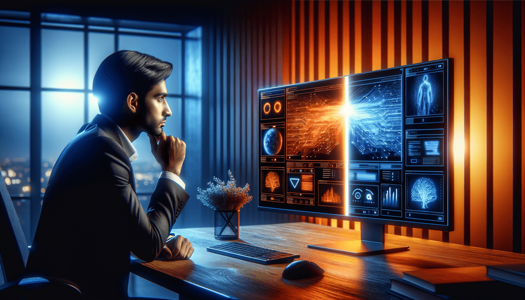 Microsoft Copilot vs custom AI business comparison visualization