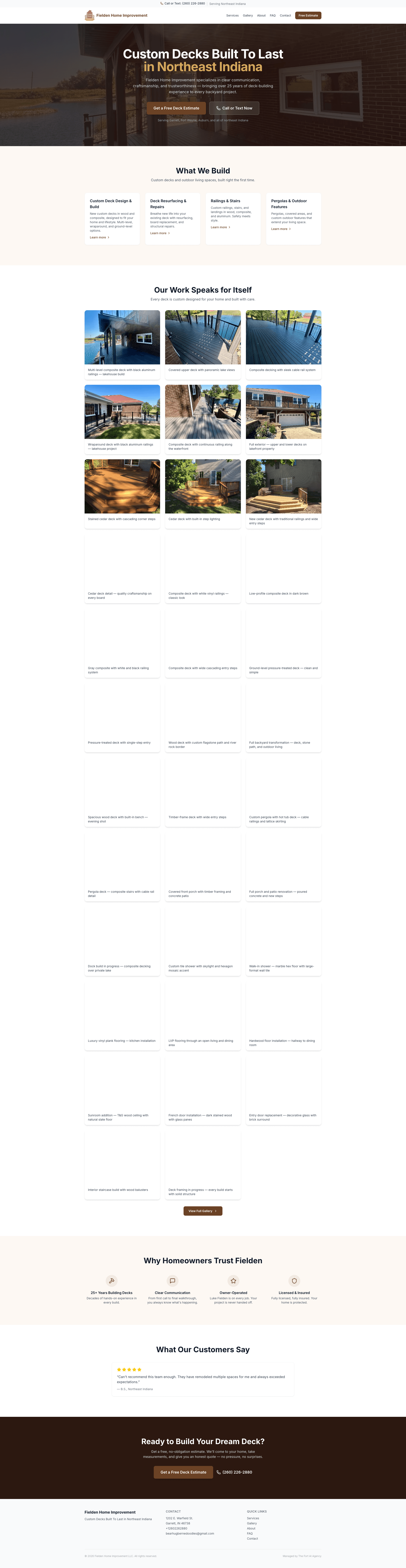 Fielden Home Improvement Screenshot