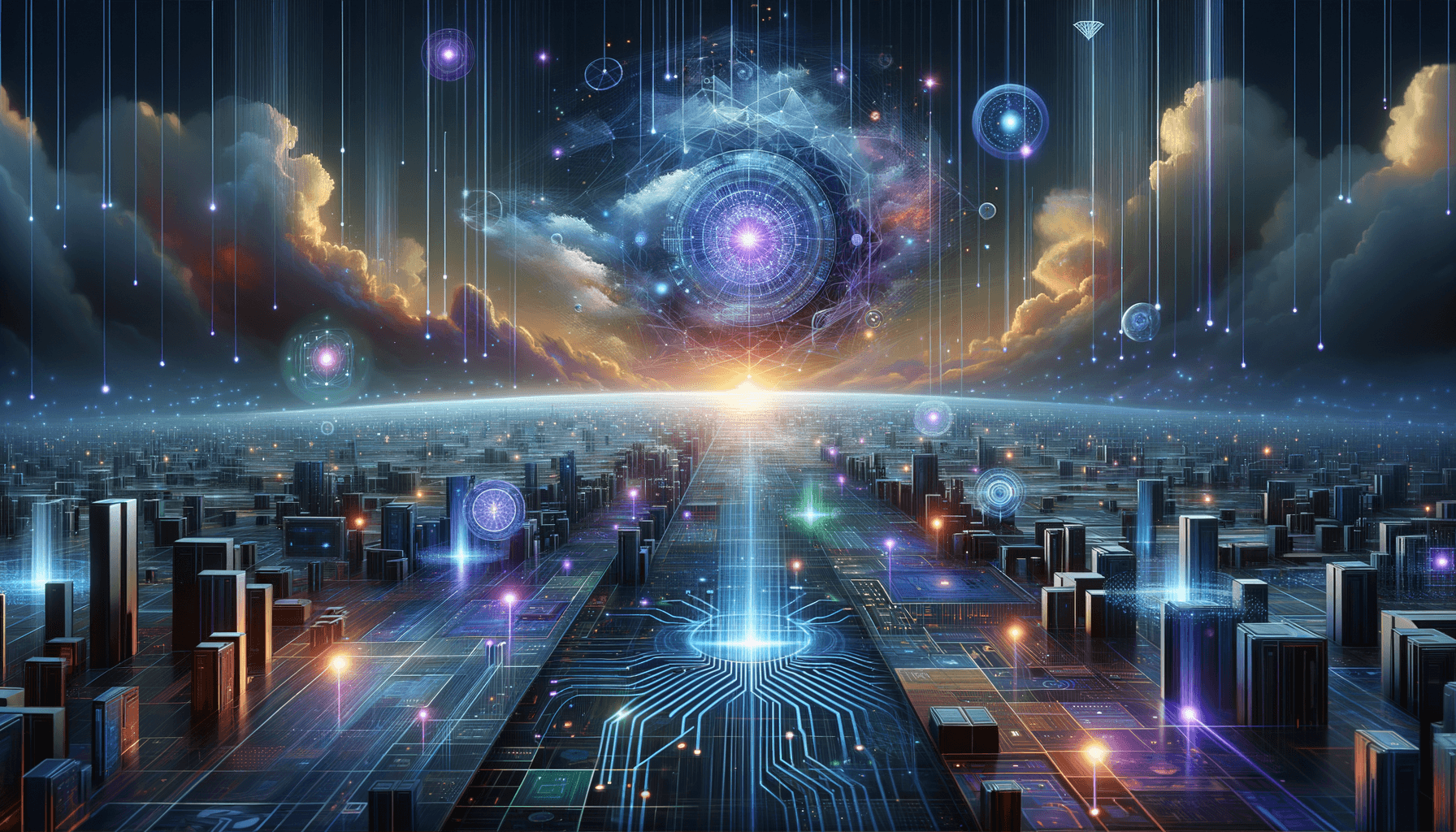 Answer Engine Optimization concept showing AI search engines processing content